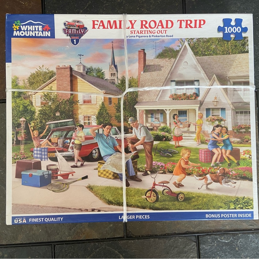 White Mountain Family Road Trip Puzzle - Vibrant Colors